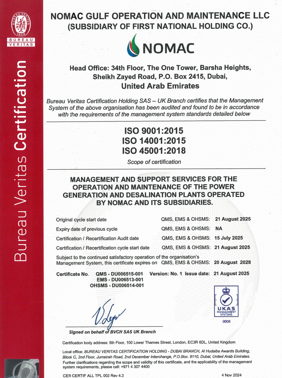 ISO 45001 - NOMAC